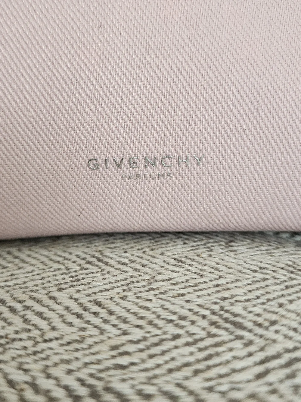 Givenchy Pink Cosmetic Pouch with Silver Hardware